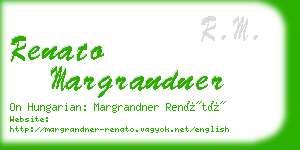 renato margrandner business card